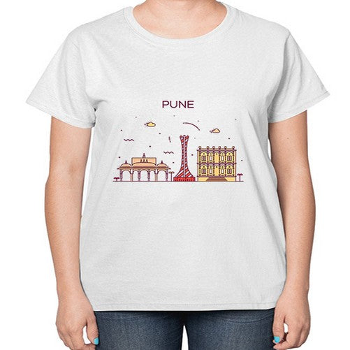 Pune 1696# - cities-  Ladies T-Shirt