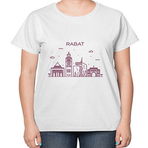 Rabat 1704# - cities-  Ladies T-Shirt