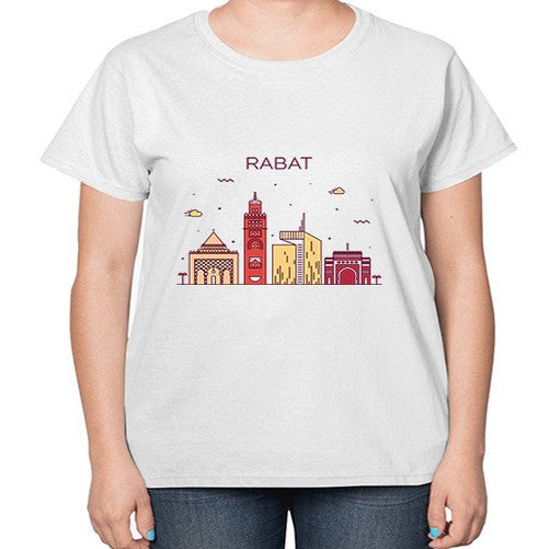 Rabat 1706# - cities-  Ladies T-Shirt