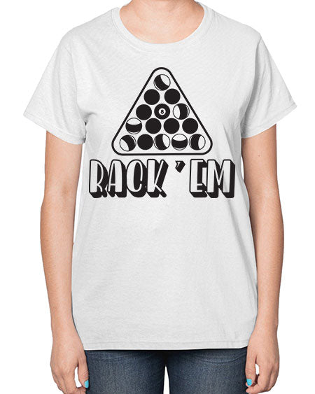 Rack em 558# - billards-  Ladies T-Shirt