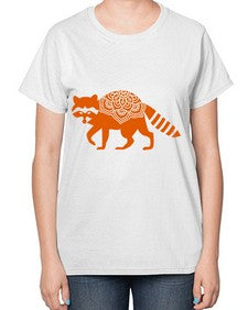 RacoonMandala 1010# - mandala-  Ladies T-Shirt