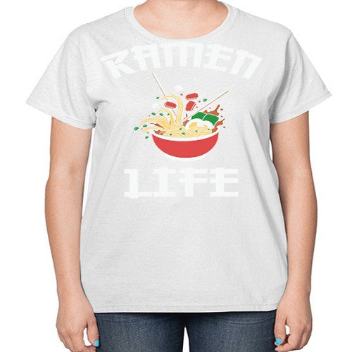 Ramen Noodle Anime Ramen Life 281# - anime-  Ladies T-Shirt