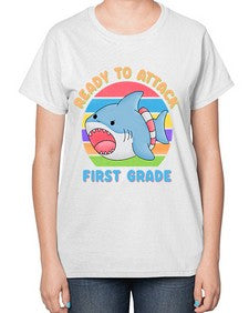 Ready to Attack first Grade 710# - first grade-  Ladies T-Shirt