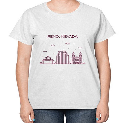 Reno 1712# - cities-  Ladies T-Shirt