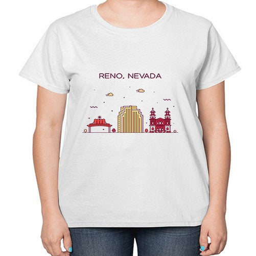 Reno 1714# - cities-  Ladies T-Shirt