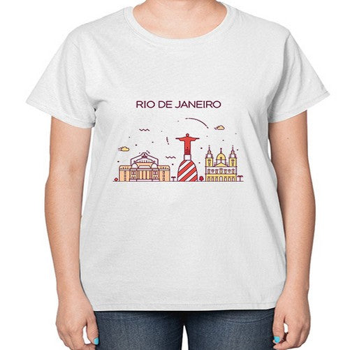 RioDeJaneiro 1737# - cities-  Ladies T-Shirt
