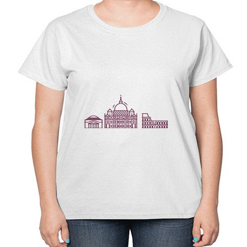 Rome 1749# - cities-  Ladies T-Shirt