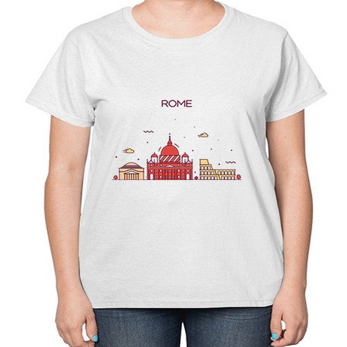 Rome 1750# - cities-  Ladies T-Shirt