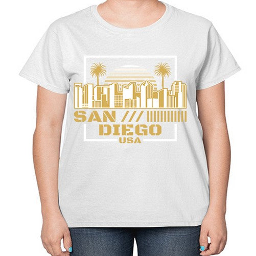 San Diego 1775# - cities-  Ladies T-Shirt