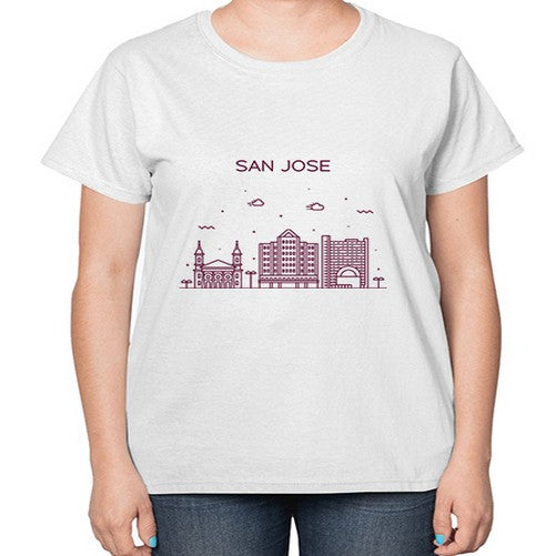 SanJoseCL 1791# - cities-  Ladies T-Shirt