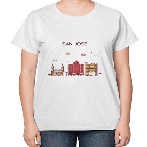 SanJoseCL 1793# - cities-  Ladies T-Shirt
