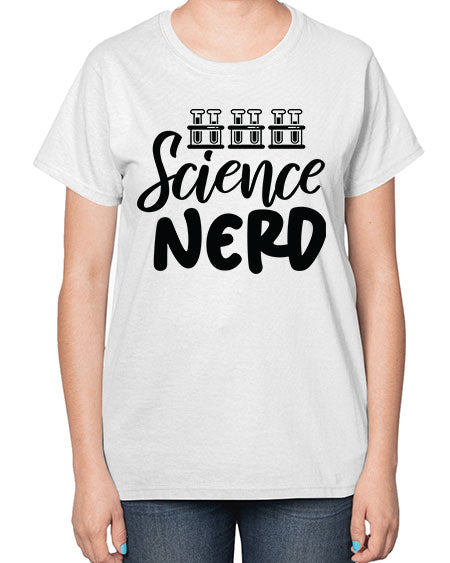 Science Nerd 64# - general science-  Ladies T-Shirt