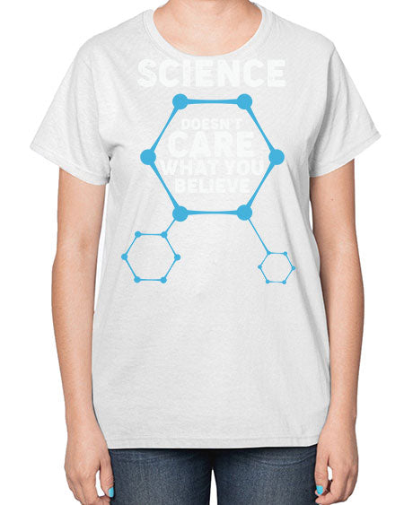ScienceDoesntCareWhatYouScientistSkinite Scientist Skinite 51# - general science-  Ladies T-Shirt