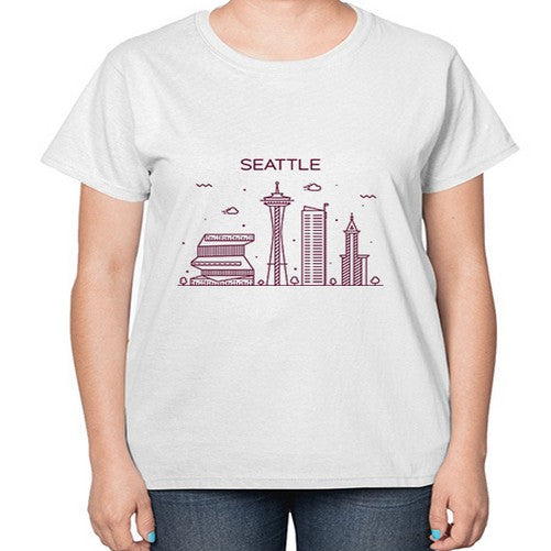 Seattle 1807# - cities-  Ladies T-Shirt