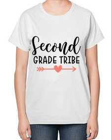 Second Grade Tribe 837# - second grade-  Ladies T-Shirt