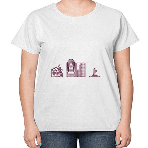 ShreveportLA 1839# - cities-  Ladies T-Shirt