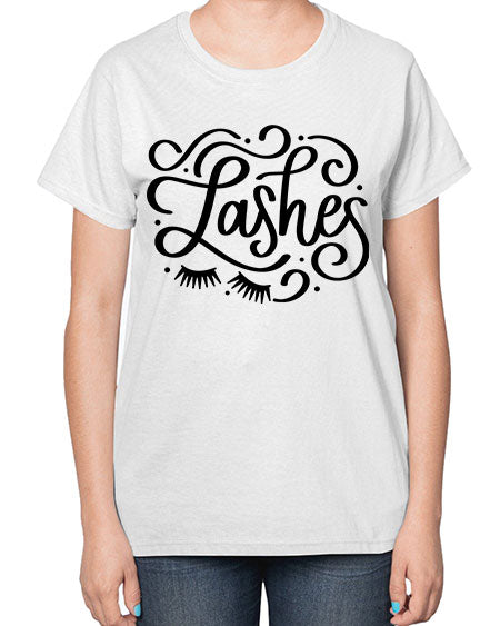 SingleLashes Style 27# -makeup  Ladies T-Shirt