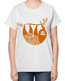SlothMandala 1076# - mandala-  Ladies T-Shirt