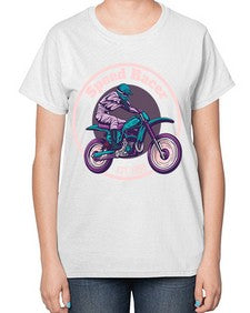 Speed racer 63# - motorcycle-  Ladies T-Shirt