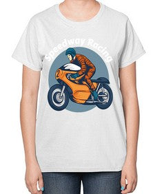 Speedway racing 64# - motorcycle-  Ladies T-Shirt