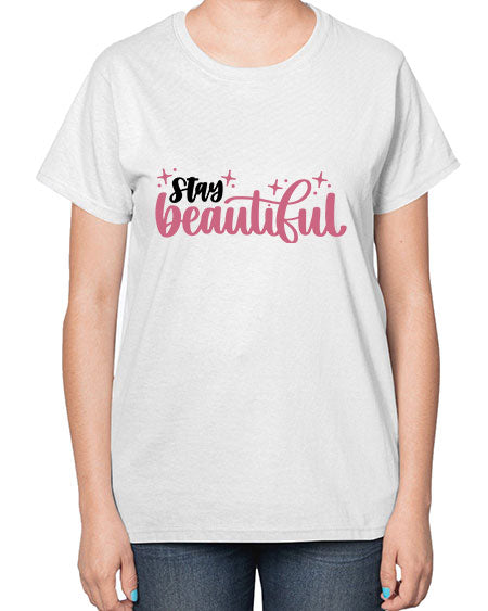 Stay Beautiful Style 18# -makeup  Ladies T-Shirt