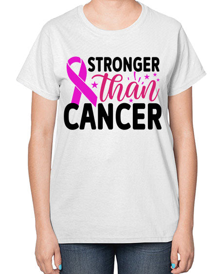 Stronger Than Cancer 6# - breast cancer-  Ladies T-Shirt