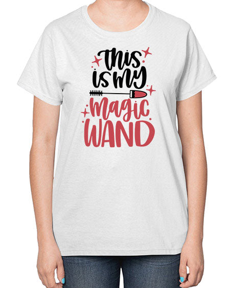 This Is My Magic Wand Style 12# -makeup  Ladies T-Shirt