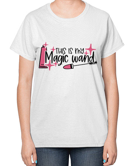 This Is My Magic Wand Style 13# -makeup  Ladies T-Shirt