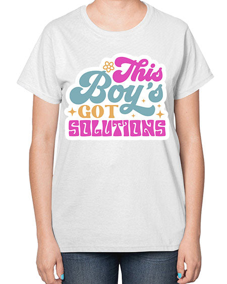 This boys got solutions 19# - general science-  Ladies T-Shirt