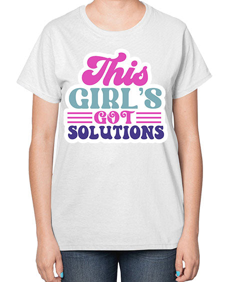 This girls got solutions 16# - general science-  Ladies T-Shirt