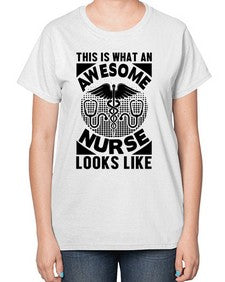 This is what an Style 1549# - nurse-  Ladies T-Shirt