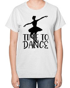 Time to dance 201# - ballet-  Ladies T-Shirt