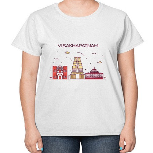 Visakhapatnam 2091# - cities-  Ladies T-Shirt