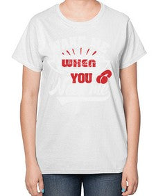Wake me when you need me 51# - video games-  Ladies T-Shirt