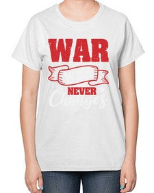 War War never changes 53# - video games-  Ladies T-Shirt