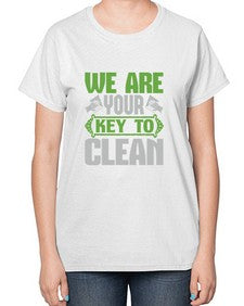 We are your key to clean Style 464# - cleaner-  Ladies T-Shirt