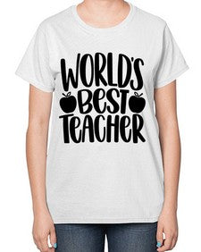Worlds Best Teacher Style 1657# - teacher-  Ladies T-Shirt