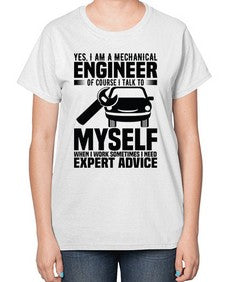 Yes I Am A Mechanical Style 1671# - engineer-  Ladies T-Shirt