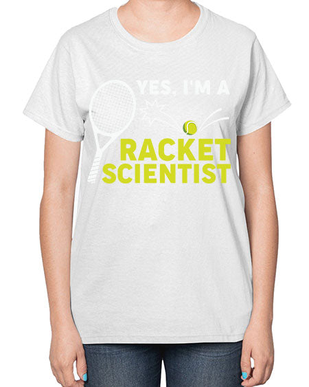 YesImARacketScientistScientistSkinite Scientist Skinite 1# - general science-  Ladies T-Shirt