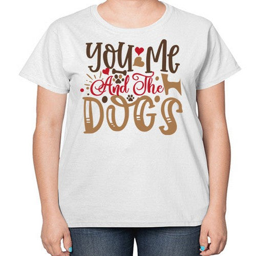 You Me And The Dogs Style 52# - dogs-  Ladies T-Shirt