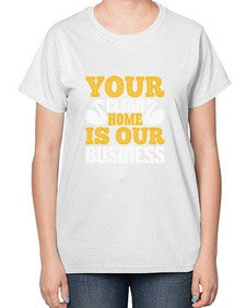 Your clean home is our Business Style 490# - cleaner-  Ladies T-Shirt