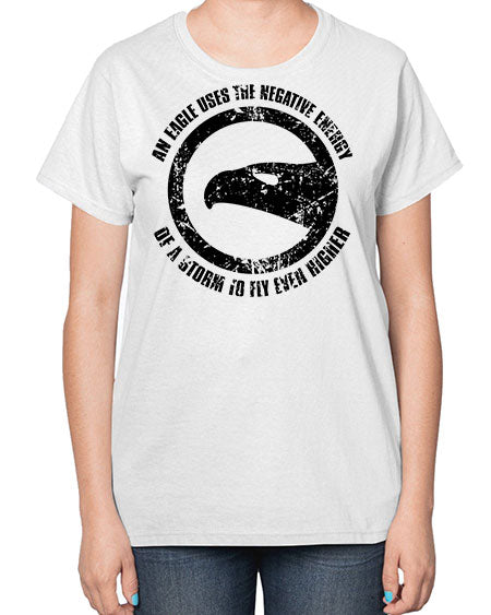 an eagle uses the negative energy 5# - birds-  Ladies T-Shirt