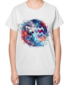 aquarius 90# - aquarius-  Ladies T-Shirt