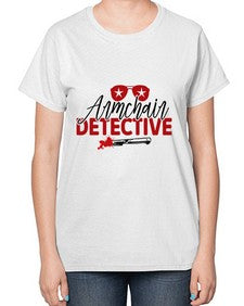 armchair detective 238# - true crime-  Ladies T-Shirt