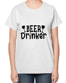 beer drinker 46# - beer-  Ladies T-Shirt