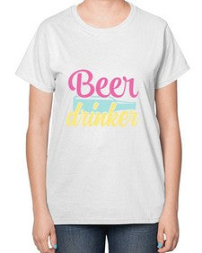 beer drinker 47# - beer-  Ladies T-Shirt