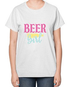 beer girl 48# - beer-  Ladies T-Shirt