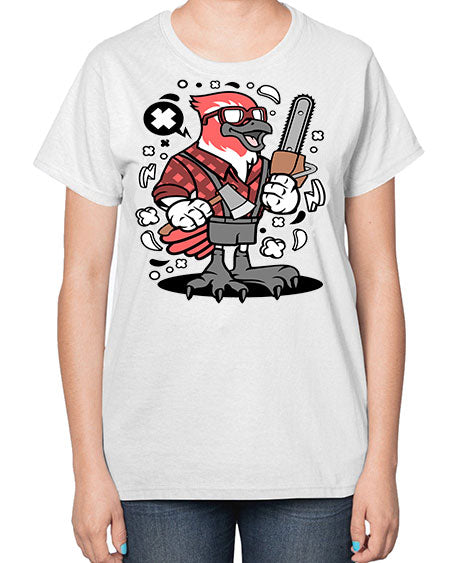 bird lumberjack 17# - birds-  Ladies T-Shirt