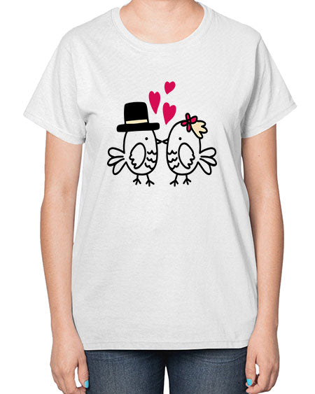 cute little birds 29# - birds-  Ladies T-Shirt