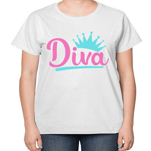diva Style 121# - dogs-  Ladies T-Shirt